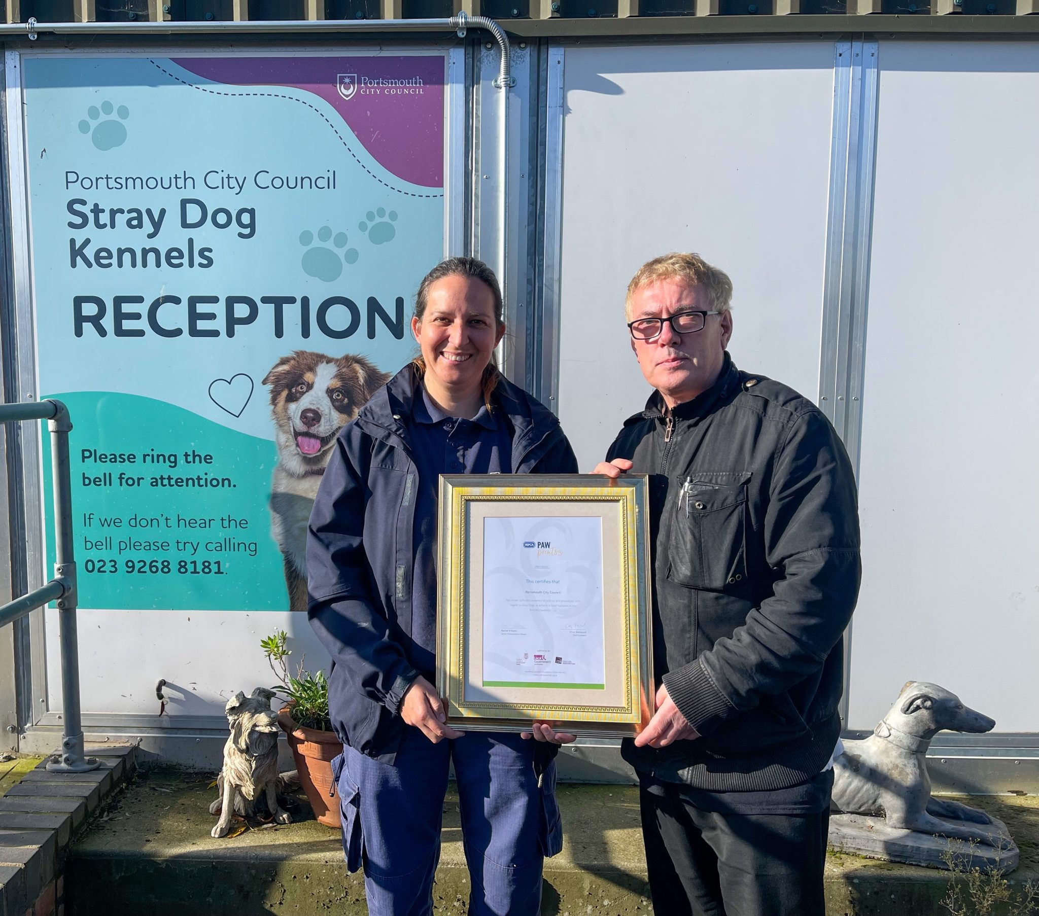 Round of apaws for Portsmouth stray dog kennels Shaping Portsmouth